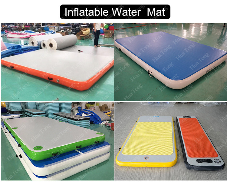 Inflatable Swim Platform Water Floating Lounge Dock Inflatable Air Mat For Sale