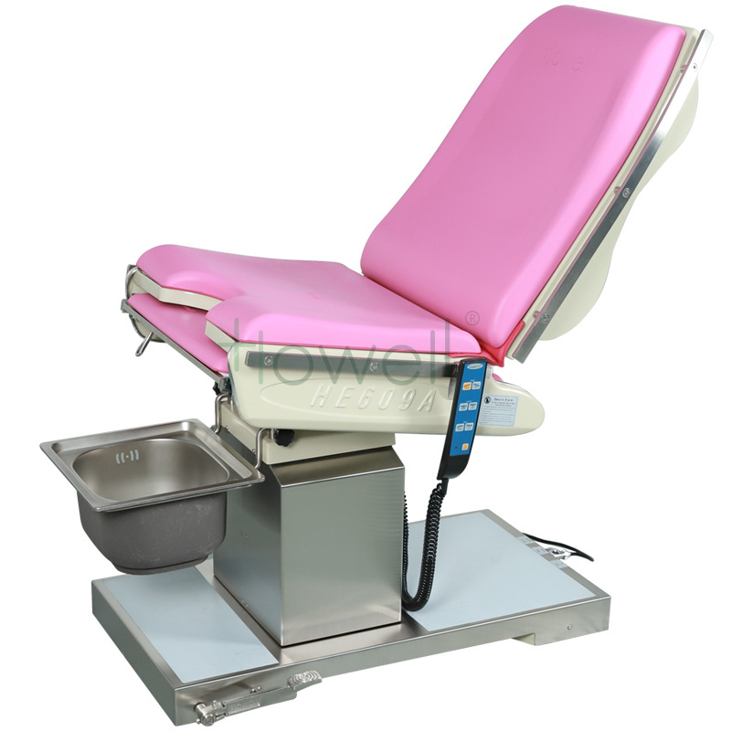 Comfortable and convenient  electro-hydraulic gynecology urology examination bed / gynecology operating table / gyno chair exam