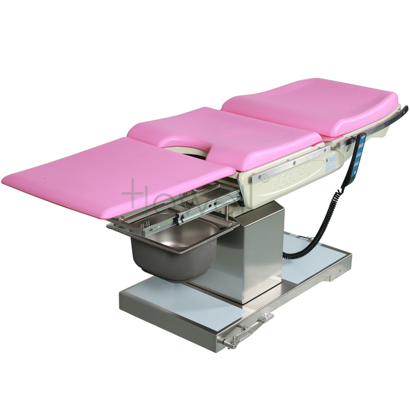 Comfortable and convenient  electro-hydraulic gynecology urology examination bed / gynecology operating table / gyno chair exam