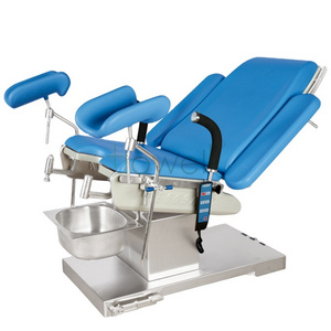 Comfortable and convenient  electro-hydraulic gynecology urology examination bed / gynecology operating table / gyno chair exam