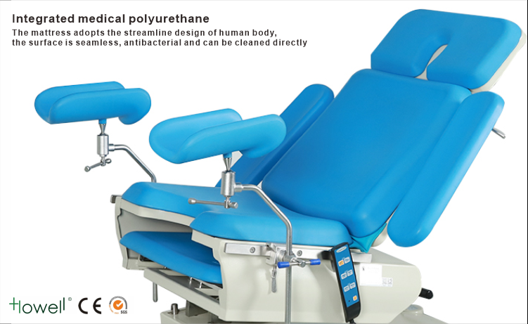 HE-609B luxury electro-hydraulic gynecology urology examination bed operating table / gyno chair exam