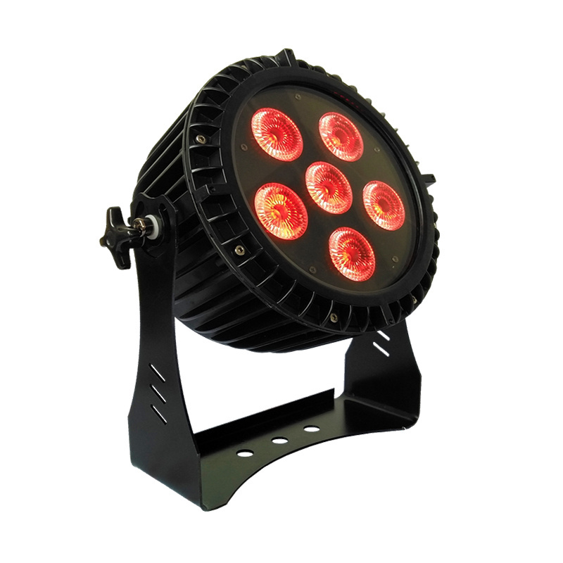 Outdoor Battery Powered Smart Uplights 6*12w  RGBWAUV LED light dj stage light with Smart Phone control