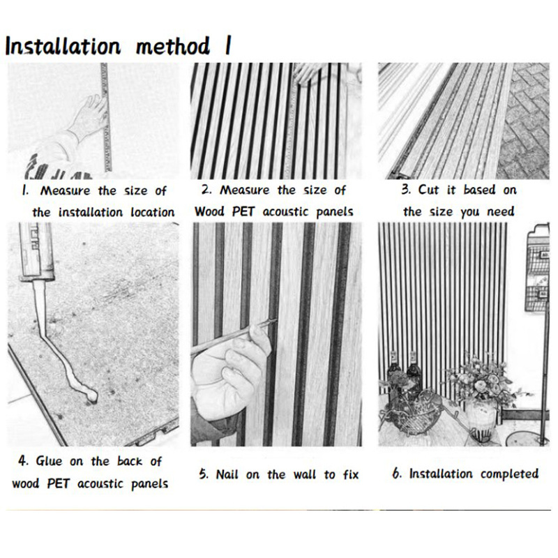 Fire Retardant Wooden Acoustic Slat Panel Interior Decorative Wall Acoust Panel Soundproof Acoustic Slat Wall Panel