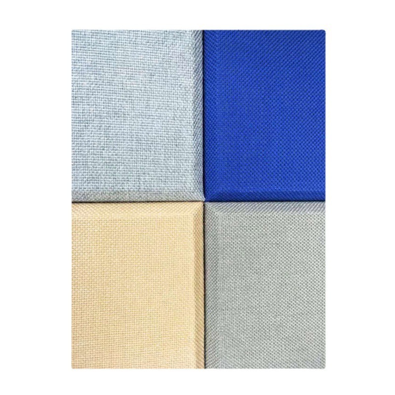 Fireproof 50mm Thickness Fiberglass Wrapped with Fabric Wall Panel Sound Absorbing Fabric Wrapped Acoustic Panel