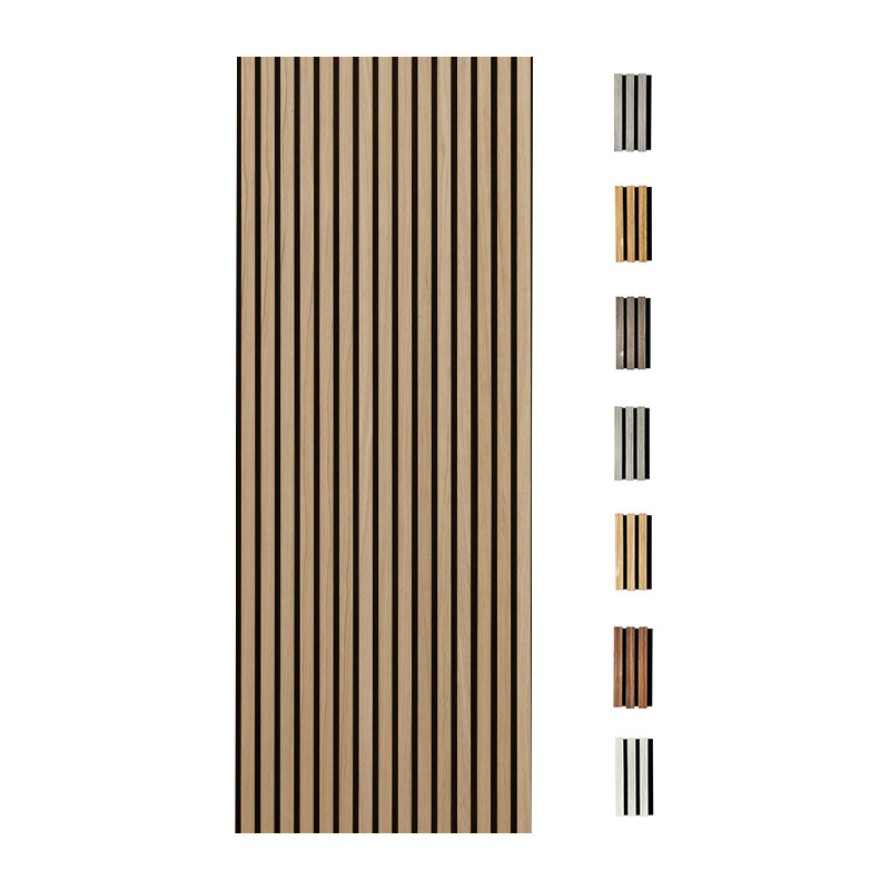 Decorative Noise Reduction Wood Akustik Panel Soundproofing Wall Panels Living Room Wooden Slat Acoustic Panel