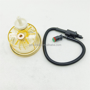 Excavator Parts 600-311-3721 600-311-3640 Fuel Prefilter Bowl and Sensor for Komatsu Excavator PC200-8 6003113721 6003113640