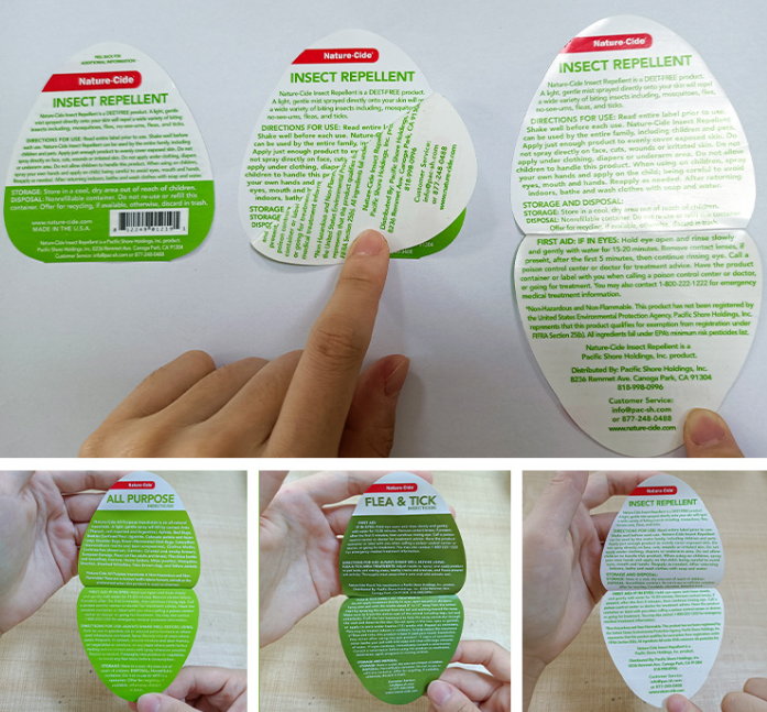 Customized color multi-layer label two layer self-adhesive printing waterproof self-adhesive sticker