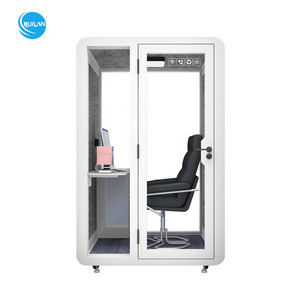 Stand alone privacy phone booth design be 45db sound proof Promotion phone booths soundproof meeting office pod for sale