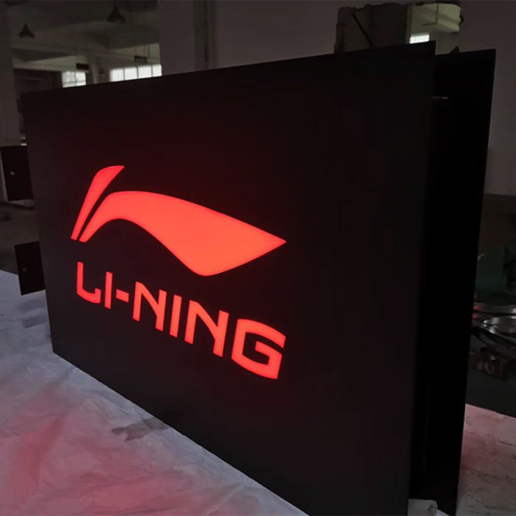 Light up logo stainless steel letters lightbox 3d signage custom led sign light advertising light box sign