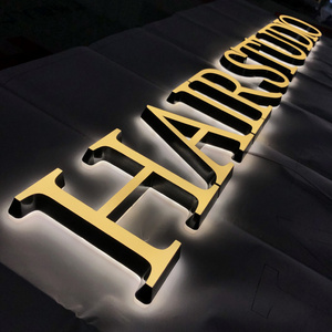 Light up numbers acrylic metal business advertising custom channel acrylic letters led letter sign billboards