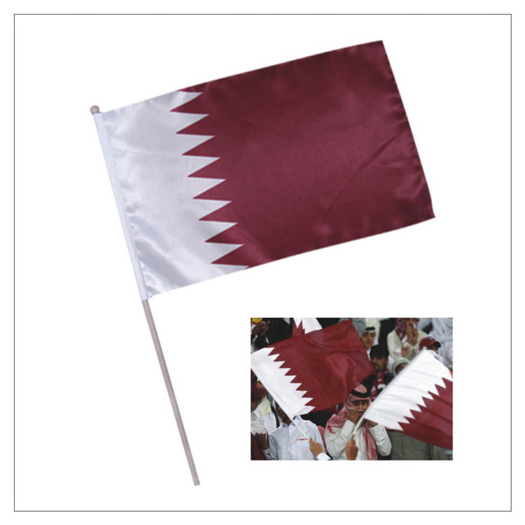 Huiyi Custom hand held flags small plastic stick flag