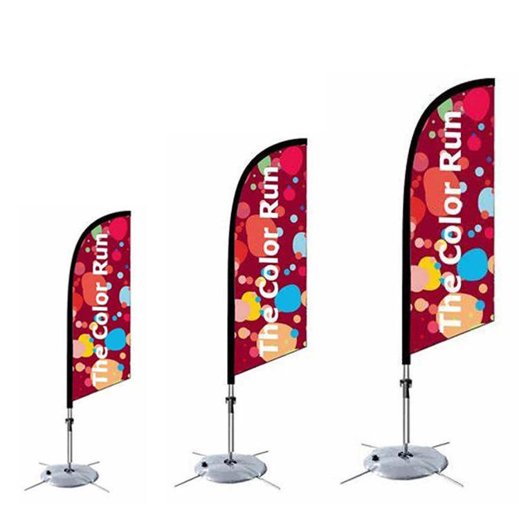 Huiyi Custom Zambian Election Beach Flag Street Decoration Advertising Promotional Beach Flag Banner Stand