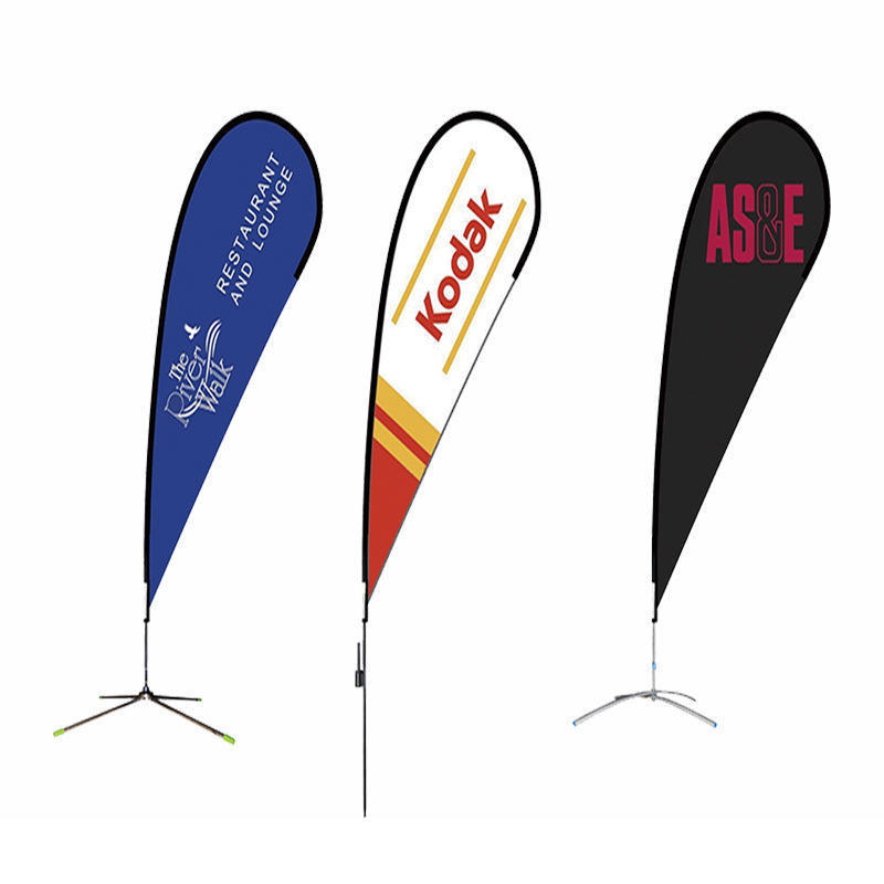 Huiyi Custom Zambian Election Beach Flag Street Decoration Advertising Promotional Beach Flag Banner Stand