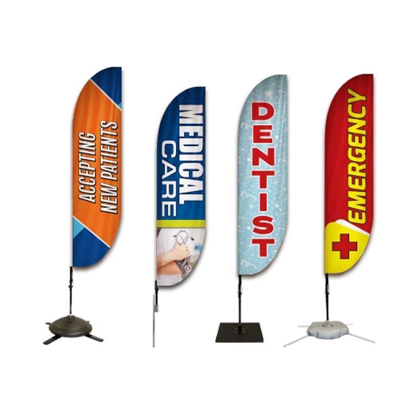 Huiyi Custom Zambian Election Beach Flag Street Decoration Advertising Promotional Beach Flag Banner Stand