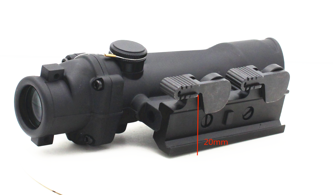 LXGD  5X35 ACOG Optic Sight Red Dot Illuminated Scope Optical Sight Huntingt with QD