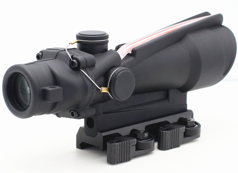 LXGD  5X35 ACOG Optic Sight Red Dot Illuminated Scope Optical Sight Huntingt with QD