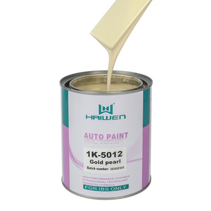 automotive paint Haiwen Brand China manufacture acrylic paint New Arrival 1K Gold pearl Repair Car Paint