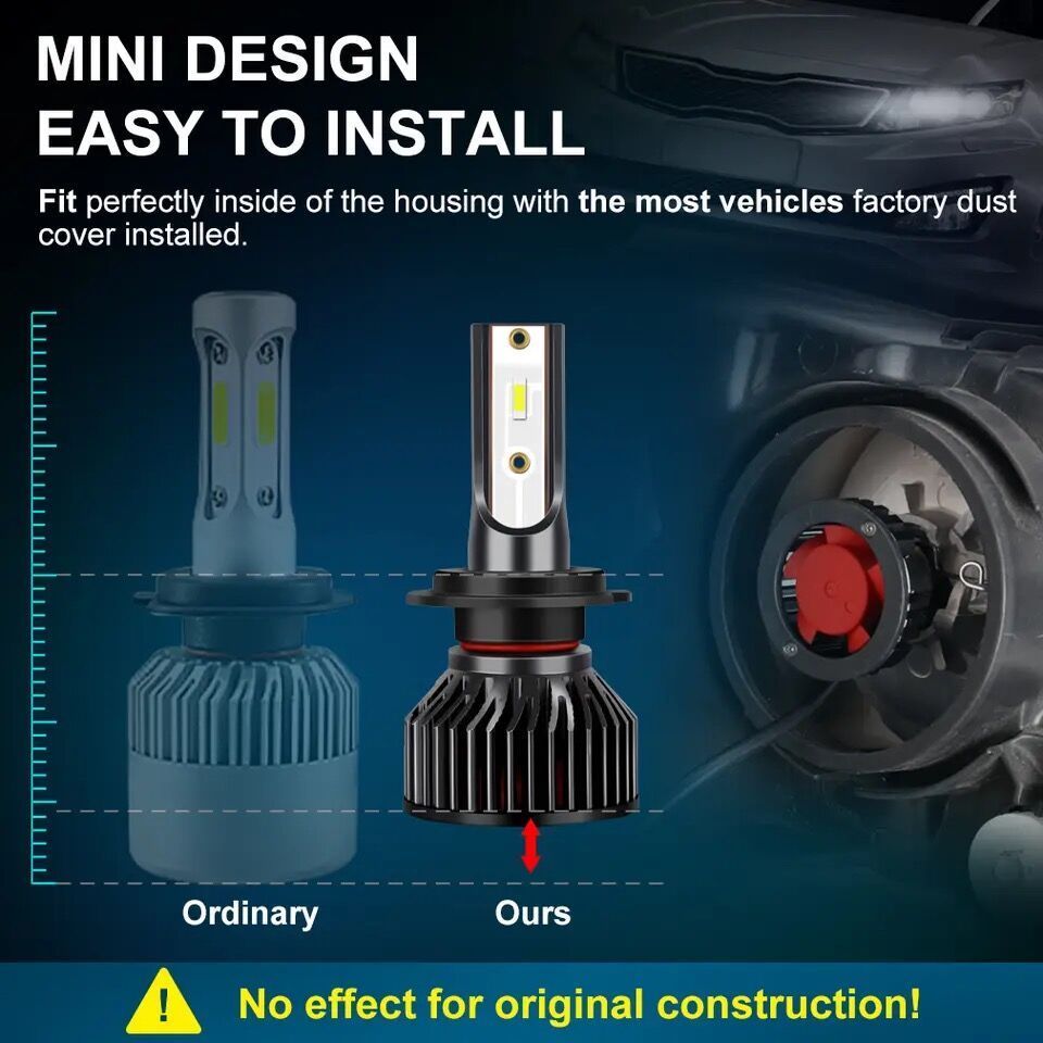 XITEM F2 All In One Led Headlight Bulbs For Car H4 H7 H11 9005 9006 Car lights H1 H3 880 Fog Lamps