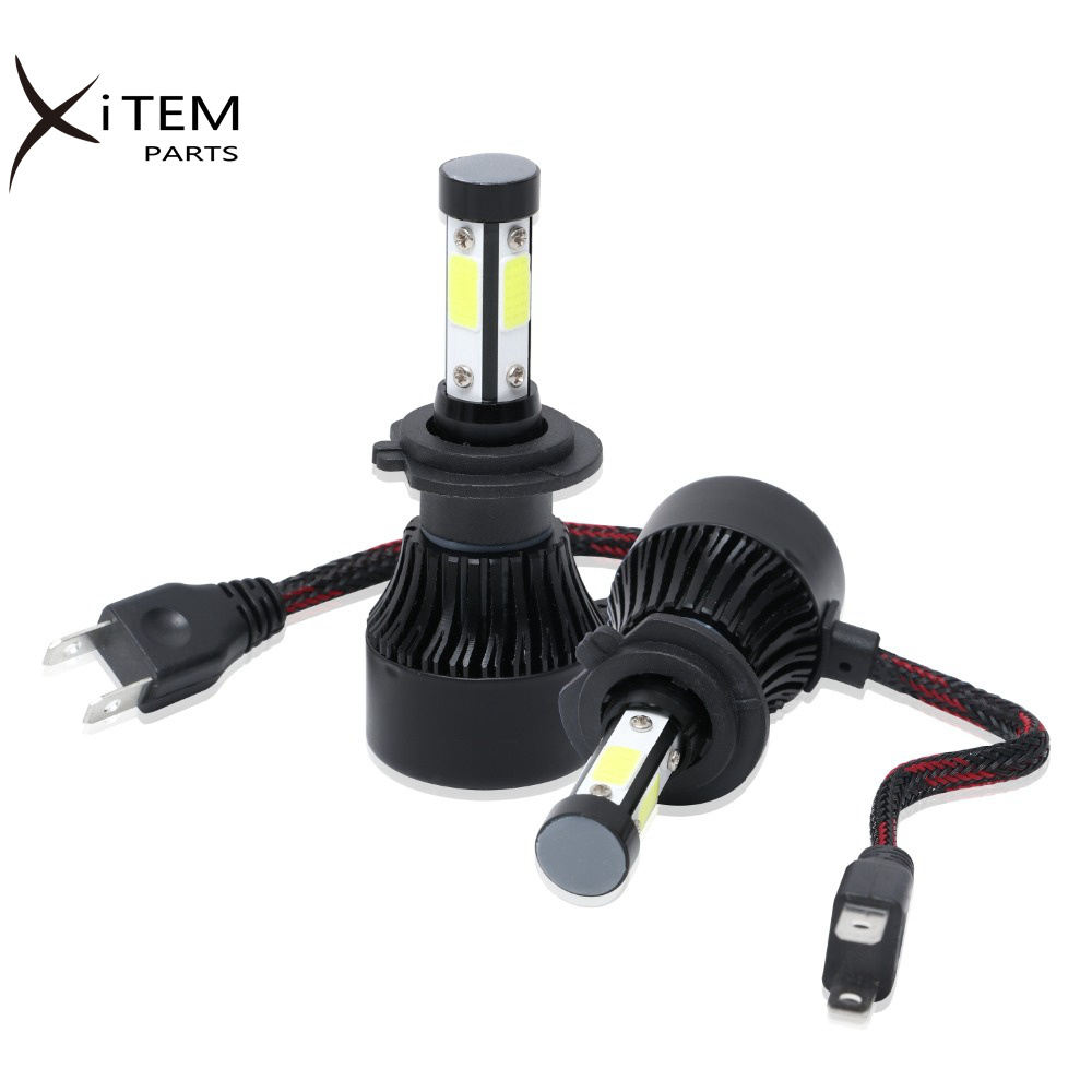 Hot sell h4 led lights 4 sides LED headlight X7 6000K 8000LM Led Headlight bulb H4 H7 H11