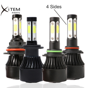 Hot sell h4 led lights 4 sides LED headlight X7 6000K 8000LM Led Headlight bulb H4 H7 H11