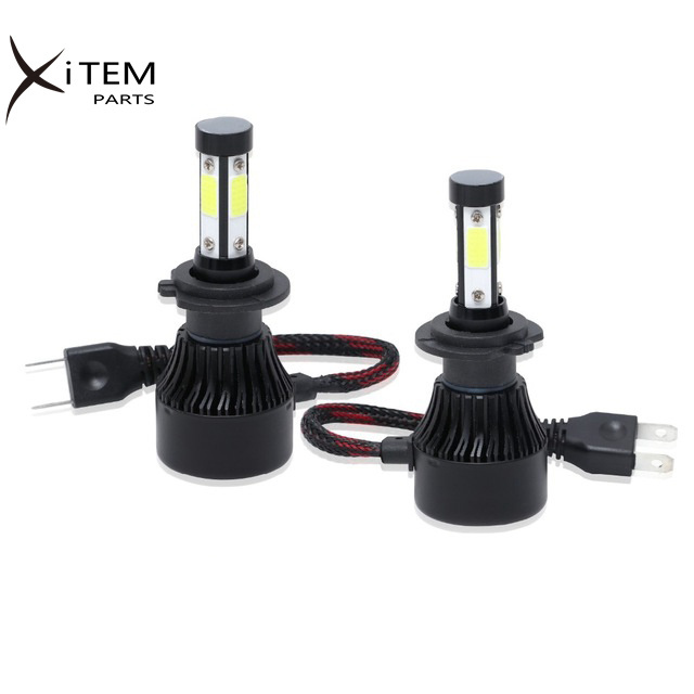 Hot sell h4 led lights 4 sides LED headlight X7 6000K 8000LM Led Headlight bulb H4 H7 H11