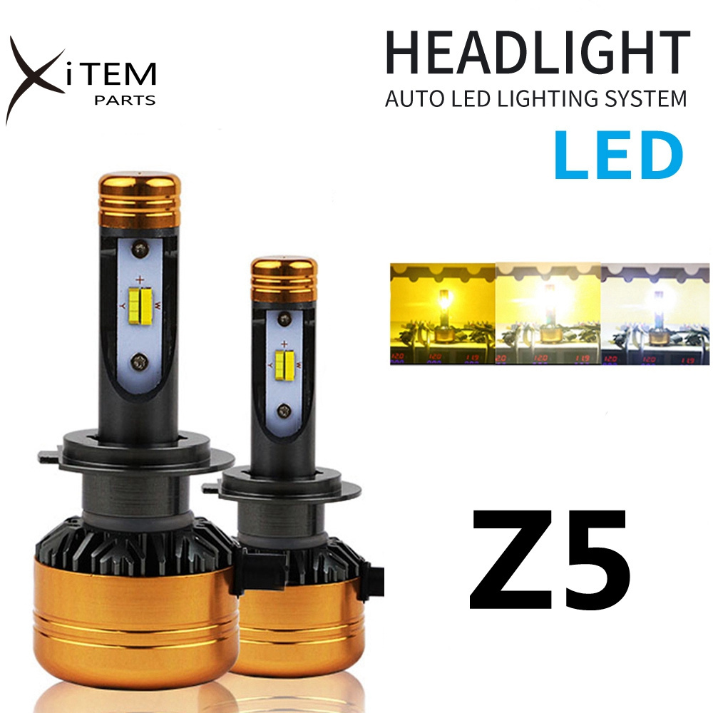 Car lights led headlight Z5 3000k 4300k 6000k 3 color led headlight for suv truck h13 led headlight bulbs