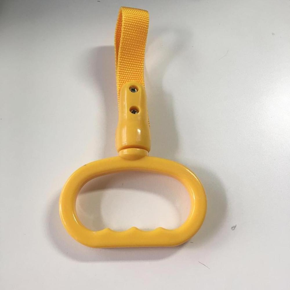 Plastic bus ring handle grab