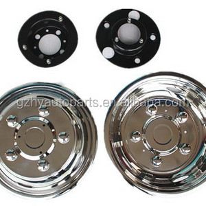 stainless wheel center hubcaps truck wheel cover 16 inch used for YUTONG/JINLONG JIANGHUAI/NANQI/Honda Coaster/V-star