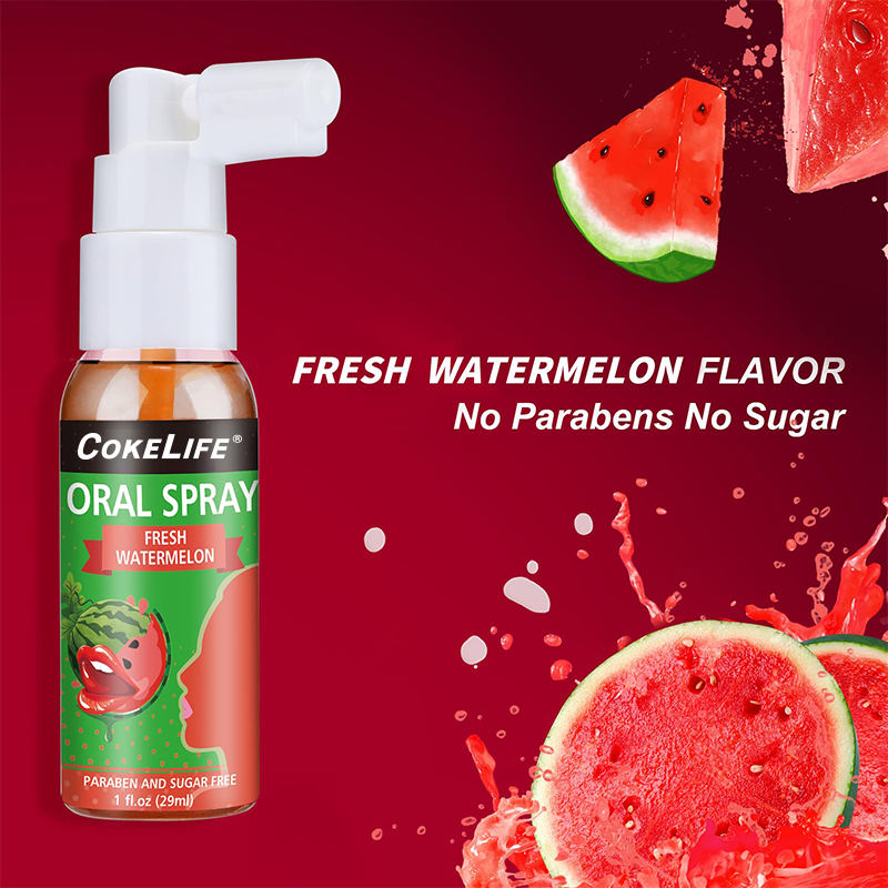 CokeLife 29ML Deep Throat Oral Sprays Free Sample Strawberry Flavor Safety Fruit Sex Water Spray Edible Lubricant For Girl