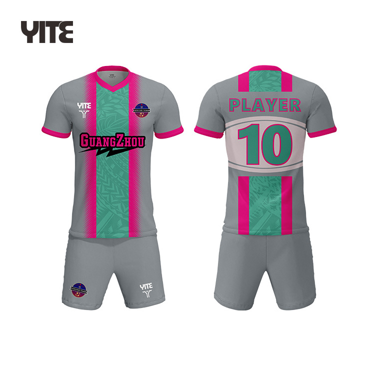 Wholesale Sports Wear Uniform Football Training Jersey Sublimation Printed Breathable Men Soccer Jerseys