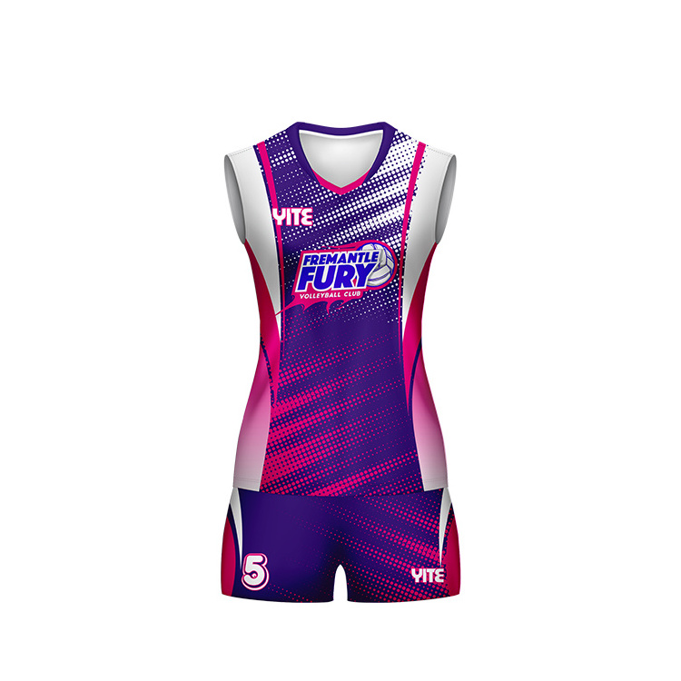 Design your own colors volleyball wear custom sublimation printed shorts sleeveless mens beach volleyball uniforms