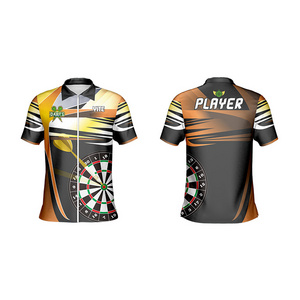 Wholesale cheap custom sublimation dart jersey design your own team darts shirts