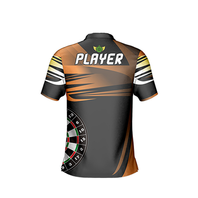 Wholesale cheap custom sublimation dart jersey design your own team darts shirts