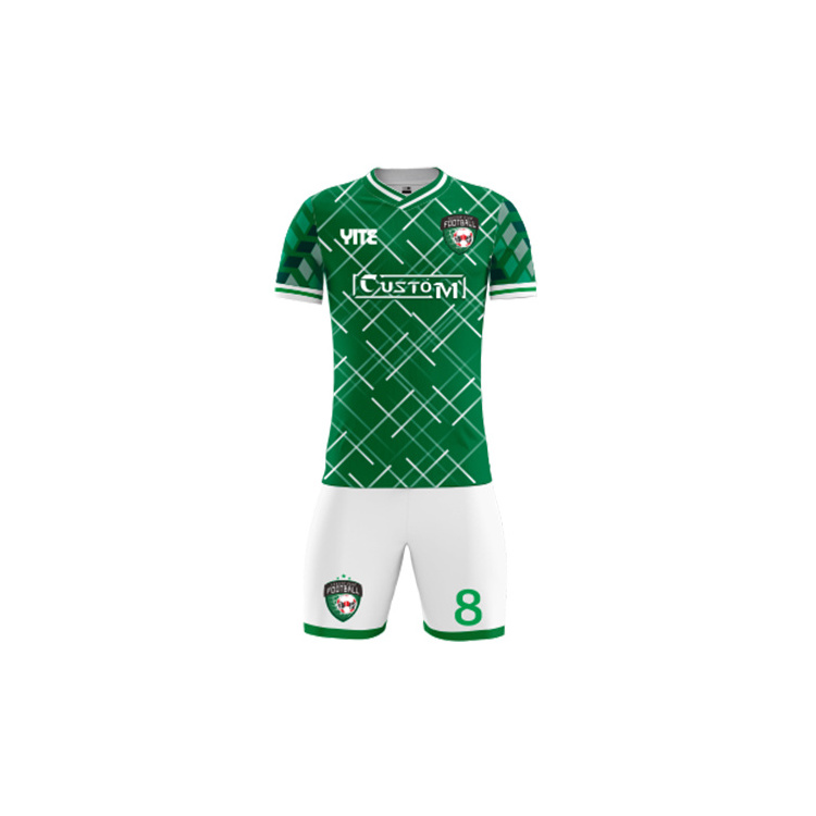 soccer jersey 2022 2023 soccer kit set uniforms with socks green white soccer wear custom