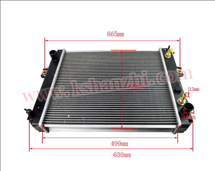 Forklift Parts Hydraulic Aluminum Radiator For TCM T3 Engine 239B2-10102