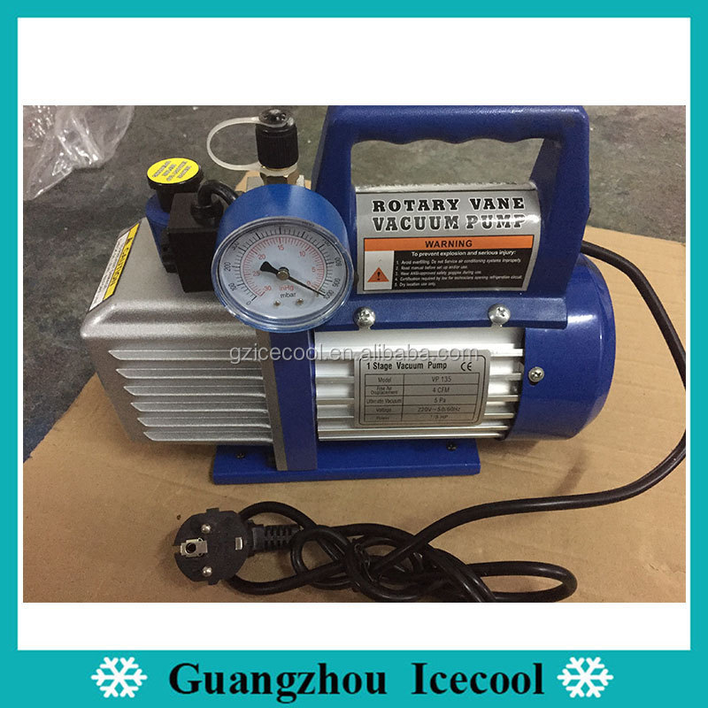 Best 1/3hp 4CFM HVAC r410a r134a Single stage Refrigeration Rotary Vane Vacuum Pump bomba de vacio VP135 for air conditioning