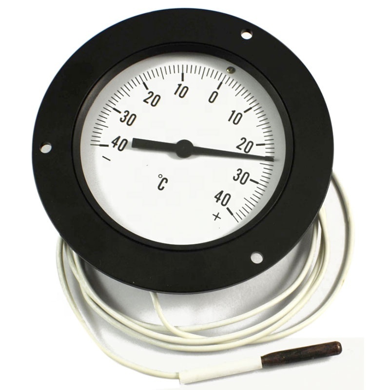 63mm Plastic case HVAC capillary thermometers with flange