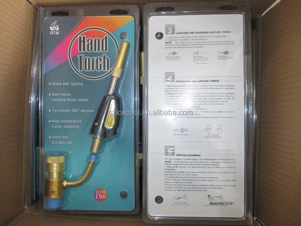 Propane/MAPP/Propylene Gas welding hand torch with lighter RTM-1S6