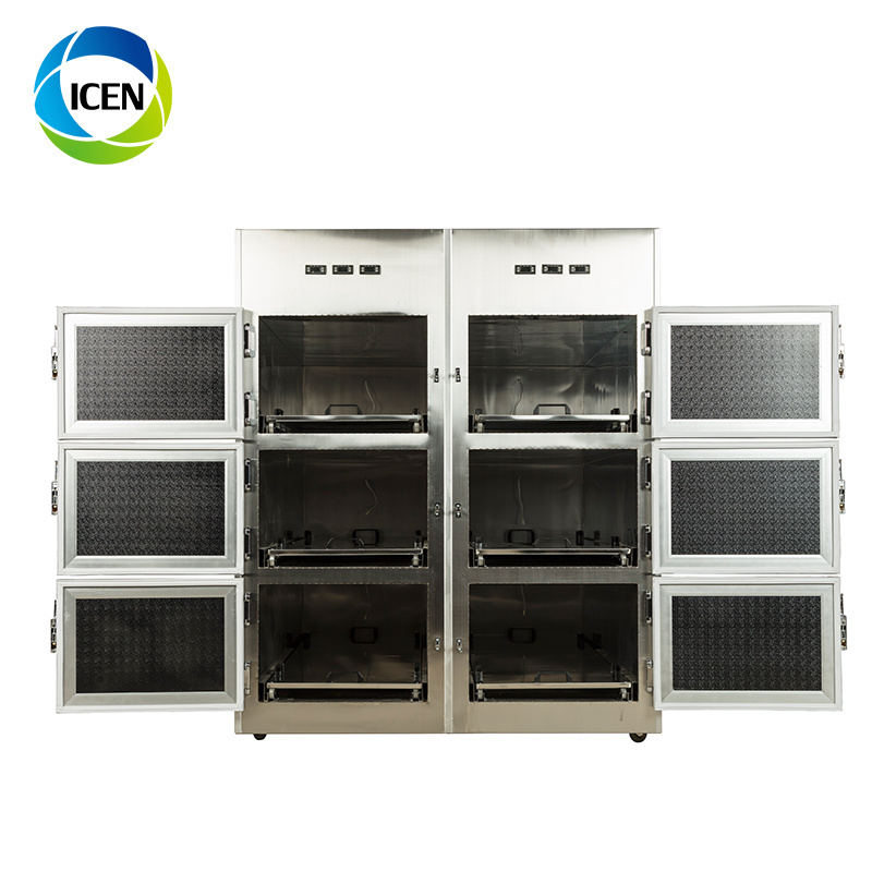 IN-U018 stainless steel 6 dead bodies drawers morgue freezer mortuary refrigerator corpse fridge price