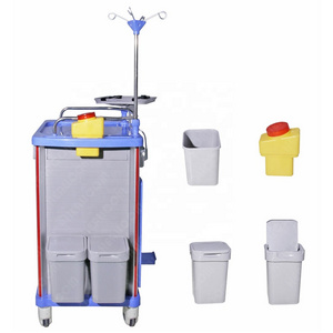 IN-75001B Hospital Grade Medical Supply Treatment Transfer Trolley Medication Cart With Cheaper Price