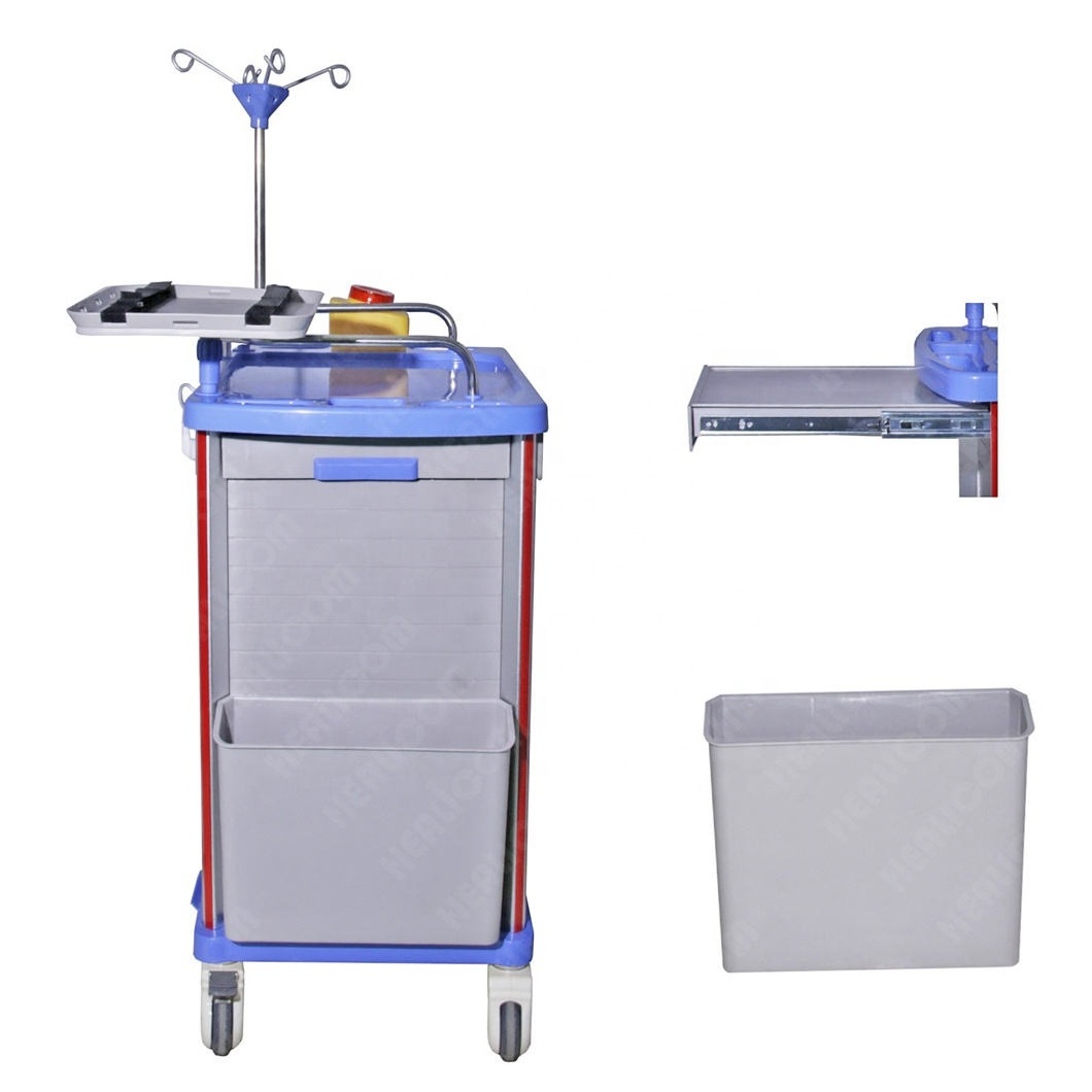 IN-75001B Hospital Grade Medical Supply Treatment Transfer Trolley Medication Cart With Cheaper Price