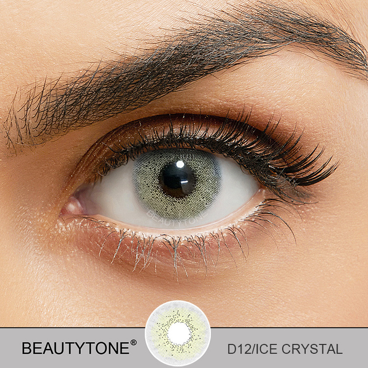 Dream ice brown Fancy look high quality beautiful color 1 2 3 tone aurora colored contact lenses