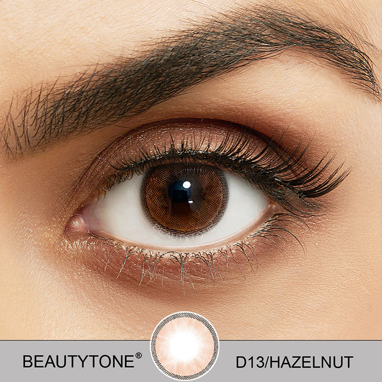 Dream ice brown Fancy look high quality beautiful color 1 2 3 tone aurora colored contact lenses