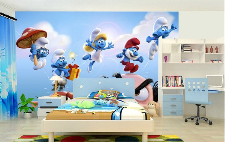 K102920 Cartoon Children's Room Mickey Mouse Self-adhesive wall mural wallpaper