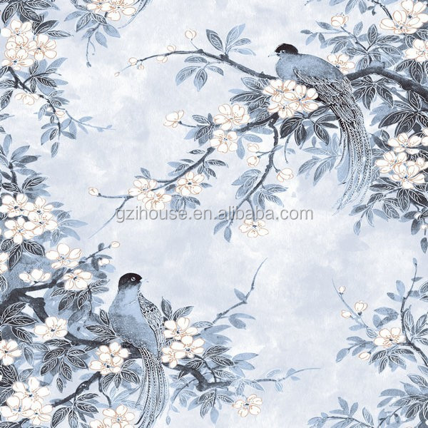 Birds and flower designs wallpapers