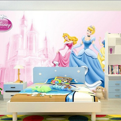 Cartoon children's room Snow White Princess 3D wallpaper mural