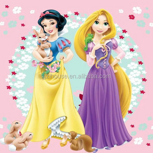 KT071 guangzhou ihouse 3D cartoon princess wallpaper mural