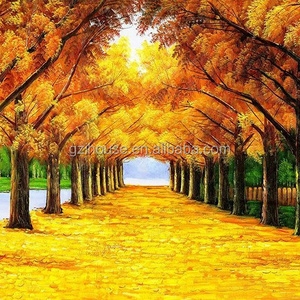 FJM190 guangzhou ihouse forest trees fall 3D landscape wall murals