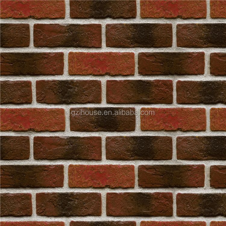 56301 guangzhou ihouse factory 3d black brick wallpaper