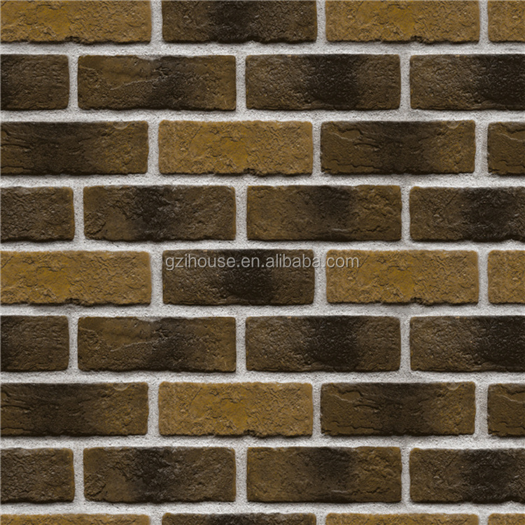 56301 guangzhou ihouse factory 3d black brick wallpaper